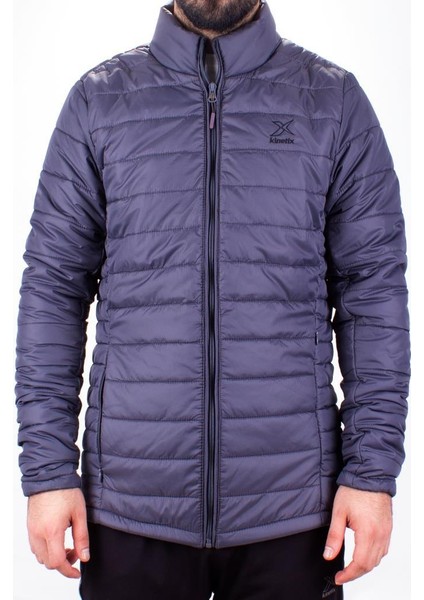 Padded Coat Koyu Gri Günlük Şişme Erkek Mont