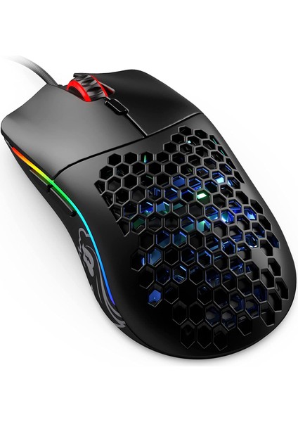 Model O- Kablolu Mat Siyah Orta/Küçük El RGB Oyuncu Mouse GOM-BLACK