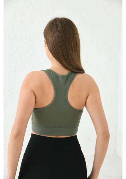 Mint Yeşili Fitilli Crop