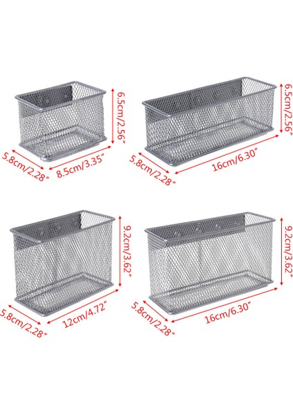 Masaüstü Kalem/kırtasiye Malzemesi Organizeri - Gümüş (Yurt Dışından)