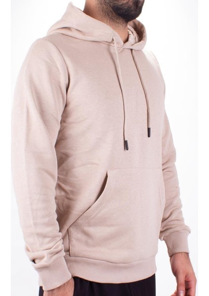 2732 Bej Kapüşonlu Erkek Sweatshirt fiyatları