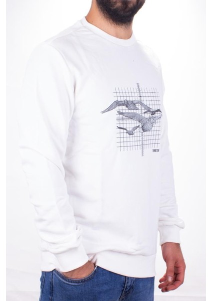 Twister 1915 Ekru Bisiklet Yaka Erkek Sweat fiyatları