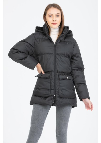 Bella Coat Siyah Günlük Kadın Şişme Kaban fiyatları