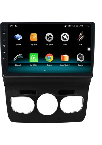 Citroen C4L Android 10 Carplay Özellikli Navigasyon Multimedya 2gb Ram + 32GB HDD