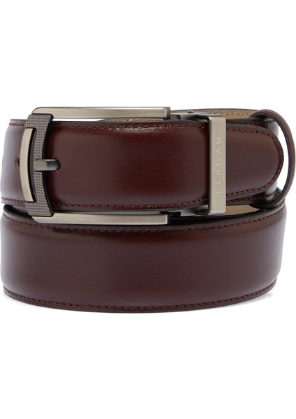 Kahve Hakiki Deri Erkek Kemer - S1EK00000302-D63