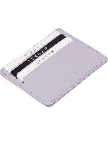 Lila Hakiki Deri Unisex Kredi Kartlık - S1KK00001050-T8J