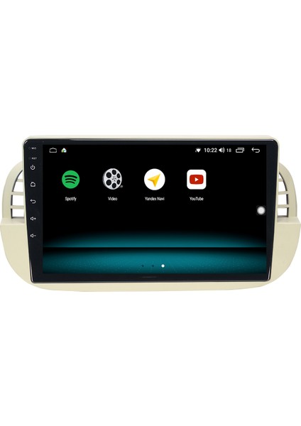 Fiat 500 Android 10 Carplay Özellikli Navigasyon Multimedya 2gb Ram + 32GB HDD