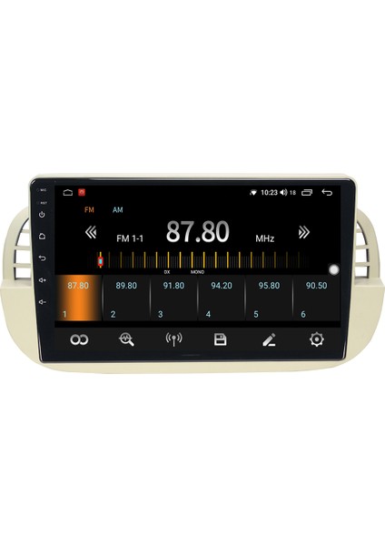 Fiat 500 Android 10 Carplay Özellikli Navigasyon Multimedya 2gb Ram + 32GB HDD