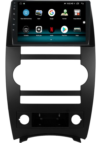 Jeep Comander Android 10 Carplay Özellikli Navigasyon Multimedya 2gb Ram + 32GB HDD modelleri