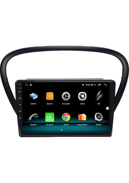 Peugeot 607 Android 10 Carplay Özellikli Navigasyon Multimedya 2gb Ram + 32GB HDD modelleri