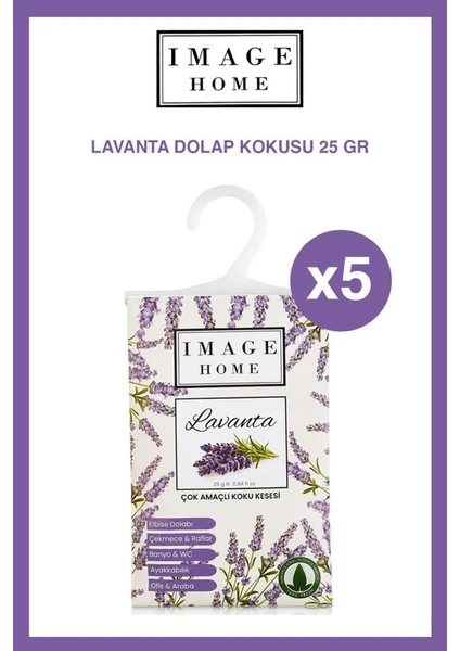 Image Home Lavanta Rüyası Çok Amaçlı Elbise Dolabı Çekmece Banyo Tuvalet Koku Kesesi x 5