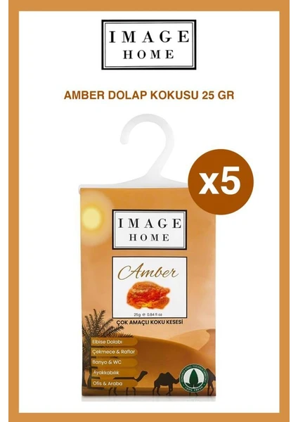 Image Home Amber Rüyası Çok Amaçlı Elbise Dolabı Çekmece Banyo Tuvalet Koku Kesesi x 5