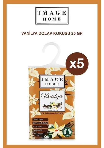 Image Home Vanilya Taında Çok Amaçlı Elbise Dolabı Çekmece Banyo Tuvalet Koku Kesesi x 5