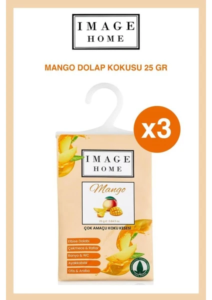 Image Home Mango Rüyası Çok Amaçlı Elbise Dolabı Çekmece Banyo Tuvalet Koku Kesesi x 3