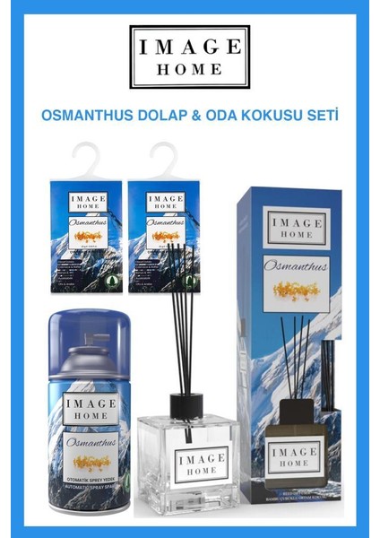 Image Home Kalıcı Kokulu Bambu Çubuklu Dolap Çekmece Banyo Kesesi Oda Spreyi Osmanthus Serisi 4