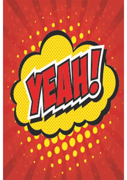 Pop Art Yeah Retro Ahşap Poster