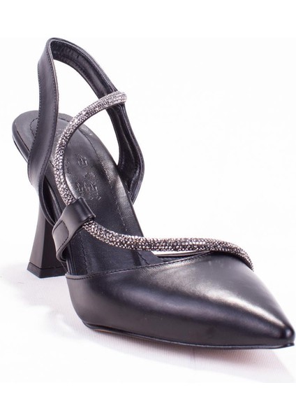 DZA07-396155 Siyah Abiye Topuklu Kadın Ayakkabı fiyatları
