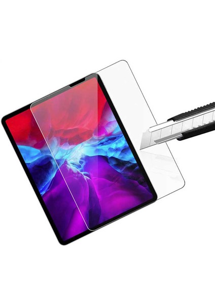 Case 4U Apple iPad Pro 2022 M2 (4. Nesil) / iPad Pro 2021 (3.Nesil) / iPad Pro 2020 (2.Nesil) 11 inç Uyumlu Tablet Cam Ekran Koruyucu 9H Sert Temperli Şeffaf