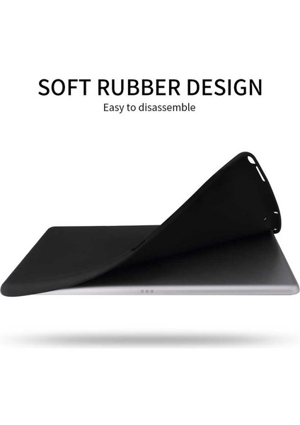 Case 4U Apple iPad Pro 2018 Kılıf Yumuşak Premier Sky Silikon Tablet Arka Kapak - 11 inç uyumlu Kırmızı