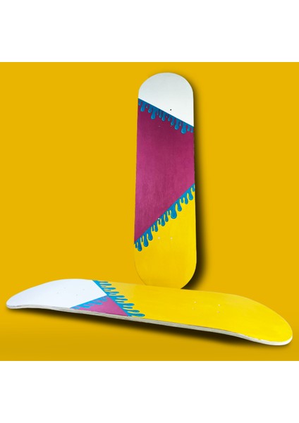 "leak" Kaykay Duvar Dekoru, El Yapımı Ahşap Duvar Dekoru fırsatları