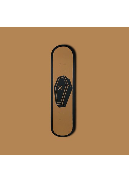 "coffin" Kaykay Duvar Dekoru, El Yapımı Ahşap Duvar Dekoru