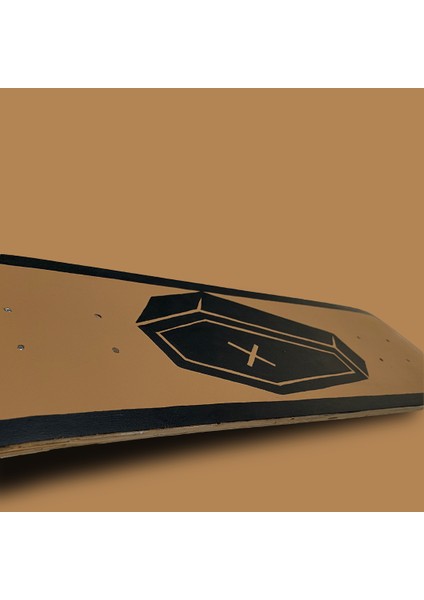 "coffin" Kaykay Duvar Dekoru, El Yapımı Ahşap Duvar Dekoru