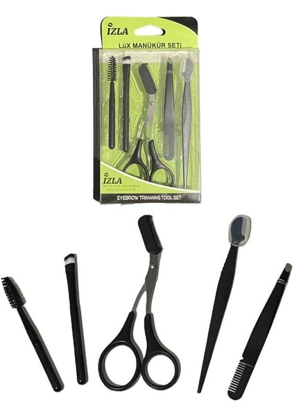 Kaş, Kirpik, Bıyık Bakım Seti - Makas, Cımbız, Maskara, Fırça - 5'li Set fiyatları