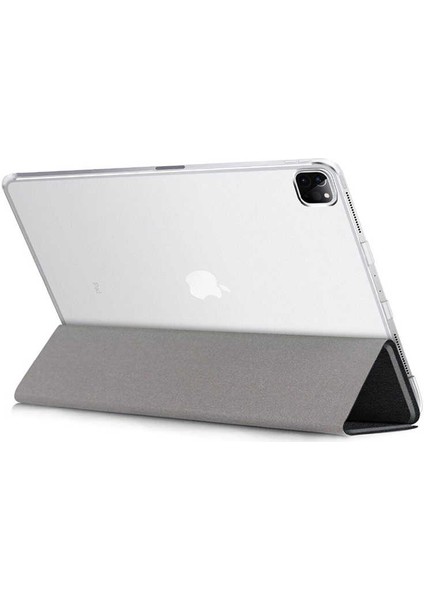 Apple iPad Pro 2020 (2.Nesil) Kılıf 11" Smart Cover Katlanabilir Standlı Tablet Akıllı Kapak Mor