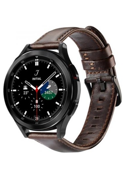 Hermes Loop Samsung Galaxy Watch 20MM ve Huawei Gt2-Gt3-Magic 2 42MM Için Deri Kayış Kordon