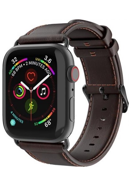 Hermes Loop Deri Apple Watch 42-44-45MM Kordon Kayış, Ultra Hafif, Çelik Tokalı Kayış