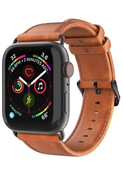 Hermes Loop Deri Apple Watch 38-40-41MM Kordon Kayış, Ultra Hafif, Çelik Tokalı Kayış