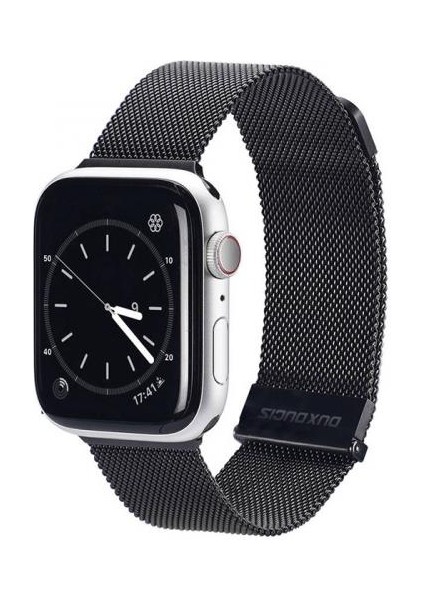 Polham Milano Loop Çelik Ultra Hafif Apple Watch 42-44-45MM Için Kordon Kayış, Paslanmaz Çelik Kayış