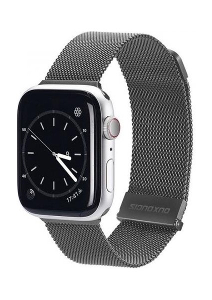 Polham Milano Loop Çelik Ultra Hafif Apple Watch 42-44-45MM Için Kordon Kayış, Paslanmaz Çelik Kayış