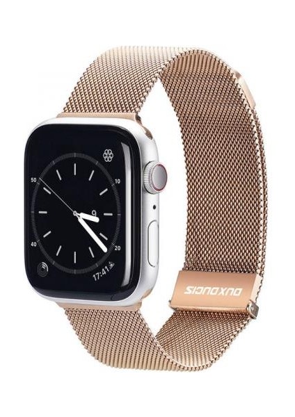 Polham Milano Loop Çelik Ultra Hafif Apple Watch 38-40-41MM Için Kordon Kayış, Paslanmaz Çelik Kayış