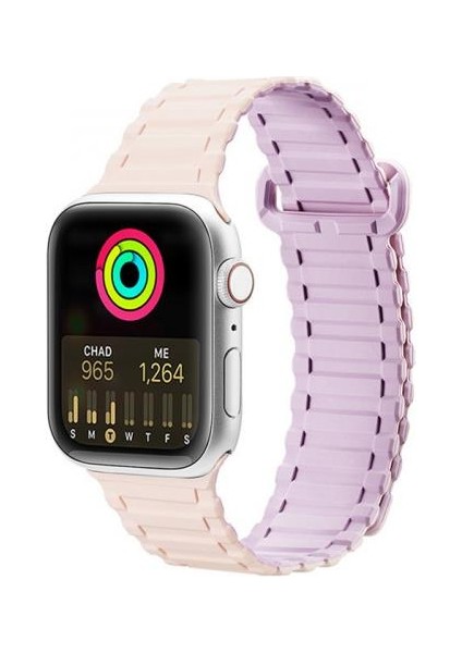 Apple Watch 38-40-41MM Için Manyetik Silikon Kordon Kayış, Apple Watch 2-3-4-5-6-7-8 ve Se