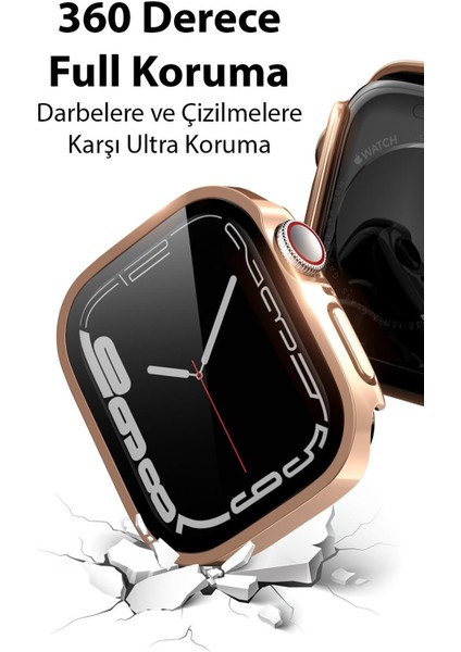 Armor Zırhlı Apple Watch 41MM Full Kaplama Zırhlı Kılıf,apple Watch 2-3-4-5-6-7-8 ve Se Kılıf