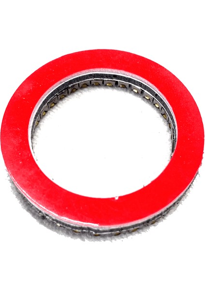 Kristal Taşlı Start Stop Düğme Halkası Kırmızı modelleri