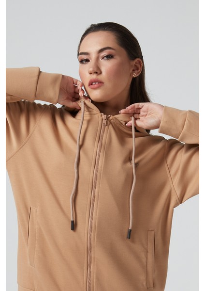 Latte Kapüşonlu Sweatshirt