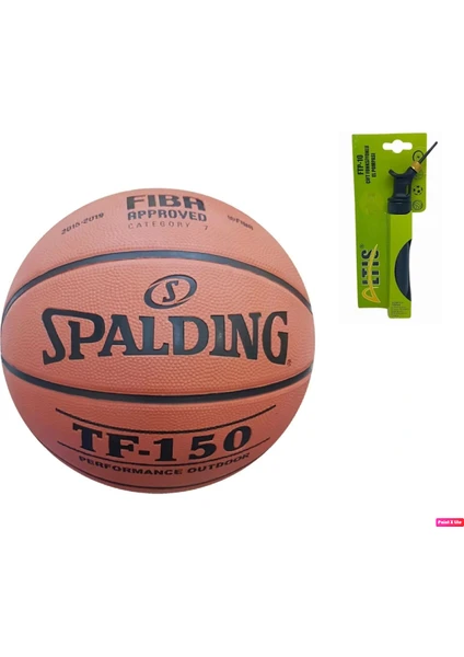 TF-150 Laminasyon Yapı 8 Panel Basketbol Topu Perform Fıba Logolu + Altis Top Pompası