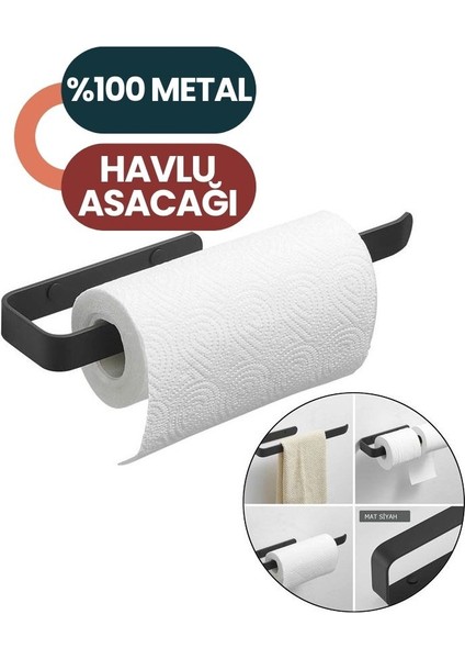 Vigna Black Havlu Folyo Asacağı