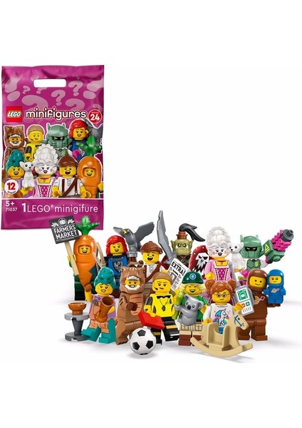 71037 Minifigür Seri 24 Sürpriz Paket (1 Adet Minifigür Gönderilir)