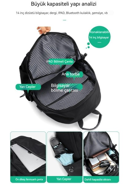 Açık Seyahat Omuz Sırt Çantası Erkek Iş Eğlence Bilgisayar Çantası (Yurt Dışından) modelleri