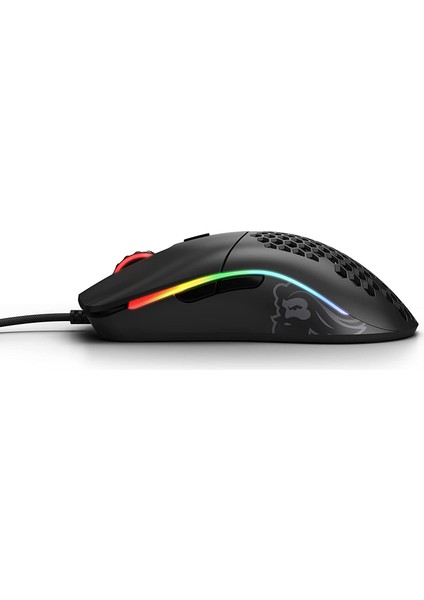 Model O- Kablolu Mat Siyah Orta/Küçük El RGB Oyuncu Mouse GOM-BLACK