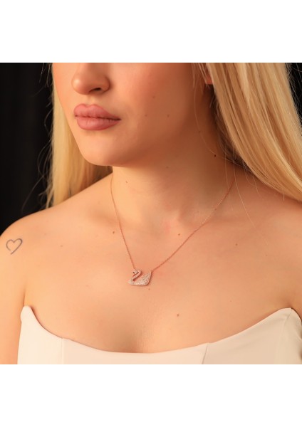 925 Ayar Gümüş Kuğu Kolye fırsatları