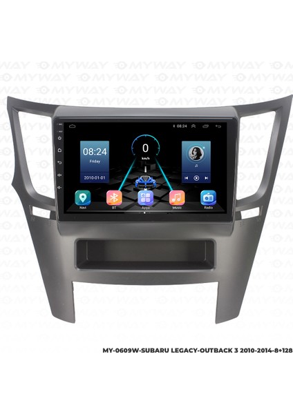 Subaru Outback 3 Android Multimedya 4gb Ram Carplay Navigasyon Ekran - Myway