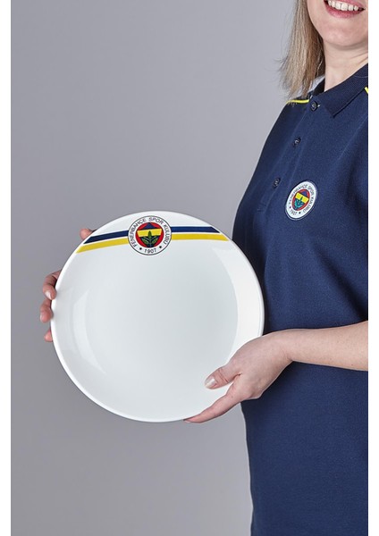 N3428 Fenerbahçe Lisanslı Arma Logo 2'li Servis Tabağı Fb ZC148TDS01