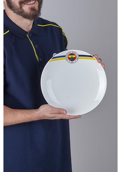 N3428 Fenerbahçe Lisanslı Arma Logo 2'li Servis Tabağı Fb ZC148TDS01