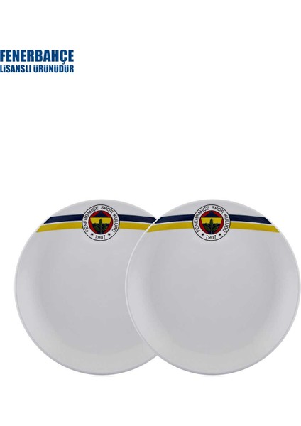 N3428 Fenerbahçe Lisanslı Arma Logo 2'li Servis Tabağı Fb ZC148TDS01