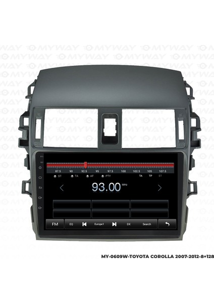 Toyota Corolla Android Multimedya 4gb Ram Carplay Navigasyon Ekran - Myway