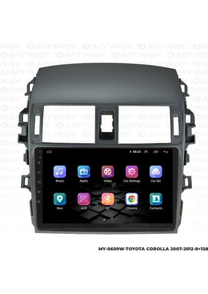 Toyota Corolla Android Multimedya 4gb Ram Carplay Navigasyon Ekran - Myway